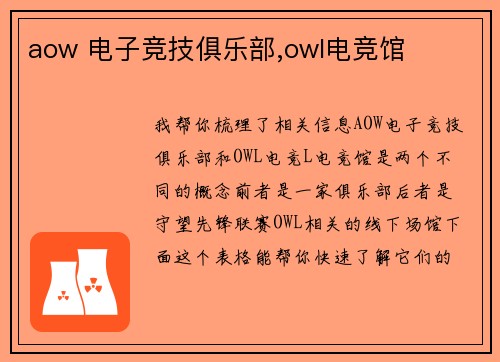 aow 电子竞技俱乐部,owl电竞馆